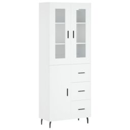 Berkfield Home Highboard White 69.5x34x180 cm Engineered Wood - thumbnail 2