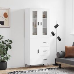 Berkfield Home Highboard White 69.5x34x180 cm Engineered Wood