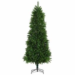 Berkfield Home Christmas Tree with 300 LEDs with Stand Green 240 cm PE - thumbnail 5