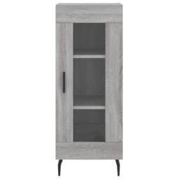 Berkfield Home Highboard Grey Sonoma 34.5x34x180 cm Engineered Wood - thumbnail 8