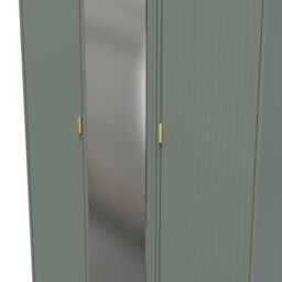 Ready Assembled 2 U Denver Tall Triple Mirror Wardrobe (Ready Assembled) in Pale Green - thumbnail 4