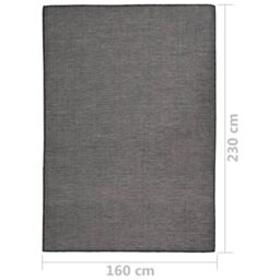 Berkfield Home Outdoor Flatweave Rug 160x230 cm Grey - Size: 100 cm diameter - thumbnail 6