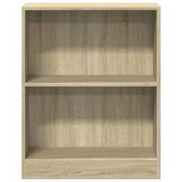 Berkfield Home Decorative Bookshelf Sonoma Oak 60x24x74.5 cm Engineered Wood in Light Brown - thumbnail 5