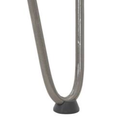 Berkfield Home Hairpin Table Legs 4 pcs Natural Steel 72 cm Solid Steel in Grey - thumbnail 9