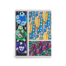 "Artery8 Colourful Floral Art Deco Patterns Benedictus Canvas Wall Art - Size: W18"" x H24""" - thumbnail 1