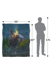 JQ Licensing Jlo Rhino Glowing Horn Silky Touch Super Soft Throw Blanket 152 X 127 cm in White - thumbnail 5