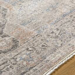 Livabliss Galey Alix Maria Elena III-Vintage Brown Blue Traditional Fringe Living Rug - Size: 160 cm x 215 cm - thumbnail 3
