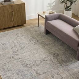 Livabliss Galey Alix Maria Elena III-Vintage Brown Blue Traditional Fringe Living Rug - Size: 160 cm x 215 cm - thumbnail 7