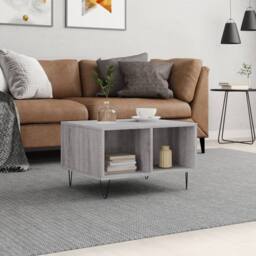 Berkfield Home Coffee Table Grey Sonoma 60x50x36.5 cm Engineered Wood - thumbnail 2
