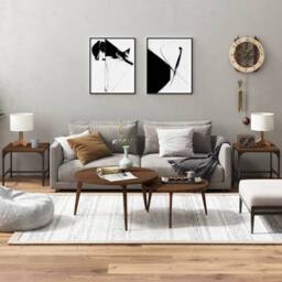 Berkfield Home Side Tables 2 pcs Brown Oak 40x40x35 cm Engineered Wood - Size: 40 x 40 x 35 cm