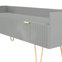 Ready Assembled 2 U Bexley 2 Drawer Coffee TV Unit (Ready Assembled) in Dark Grey - thumbnail 5