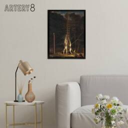 "Artery8 De Baen Corpses Of The Witt Brothers Framed Canvas Wall Art Print in Brown - Size: W12"" x H16""" - thumbnail 3