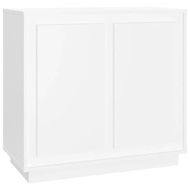 Berkfield Home Sideboard White 80x34x75 cm Engineered Wood - Size: 80 x 34 x 75 cm - image 1