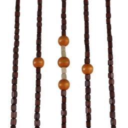 VOGREX 31 Line Natural Wood Beaded Curtain 90x208CM Bedroom - Size: 90x208 cm - thumbnail 3