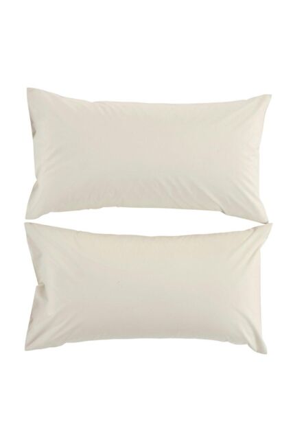 CHRISTY Pure Cotton Percale King Pillowcase Pair in Beige - image 1