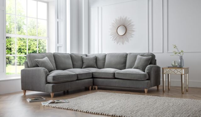 The Great Sofa Company Orla 2 Corner 2 Manhattan Ice (no cutout) in Charcoal - image 1