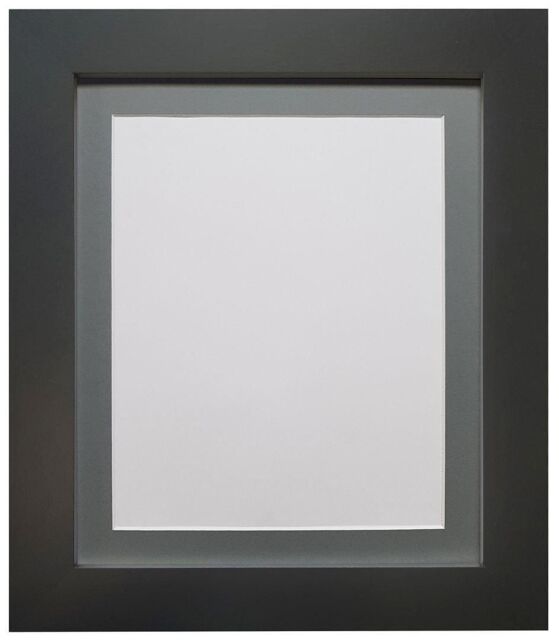 Frames & Mirrors 4U Metro Black Frame with Dark Grey Mount 60 x 80CM Image Size 50 x 70 CM - Size: 60 x 80 cm - image 1