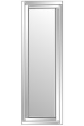 MirrorOutlet Luxford All Glass Bevelled Dress Mirror 120 x 40 CM in Silver - Size: 1 Pack - thumbnail 5