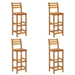 Berkfield Home 5 Piece Garden Bar Set Solid Wood Acacia in Brown - thumbnail 5