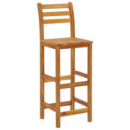 Berkfield Home 5 Piece Garden Bar Set Solid Wood Acacia in Brown - thumbnail 6