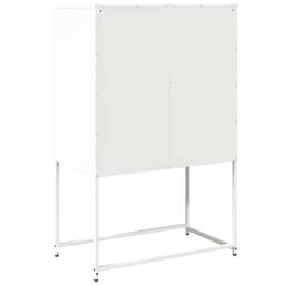 Berkfield Home Highboard White 68x39x107 cm Steel - Size: 68 x 39 x 107 cm - thumbnail 8