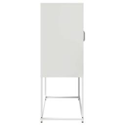 Berkfield Home Highboard White 68x39x107 cm Steel - Size: 68 x 39 x 107 cm - thumbnail 7