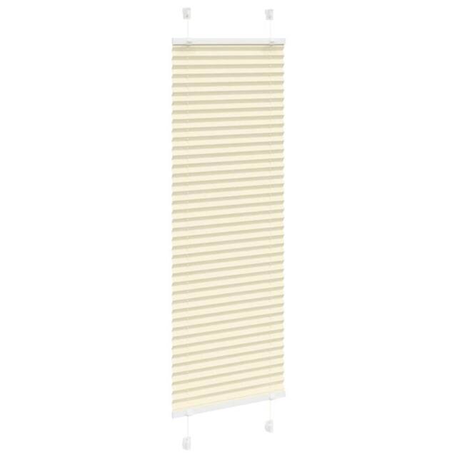 Berkfield Home Pleated Blind Cream 40x150 cm Fabric Width 39.4 cm Polyester - image 1