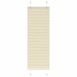 Berkfield Home Pleated Blind Cream 40x150 cm Fabric Width 39.4 cm Polyester - thumbnail 2