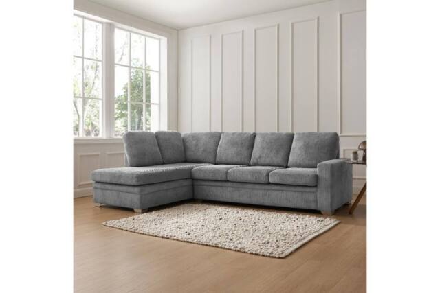 Home Detail Alcott Corner Sofa, Left Hand Facing in Dark Grey - image 1