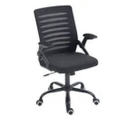 Kelvenix Mid-Back Office Swivel Chair Mesh Back Chair Gas Lift in Black