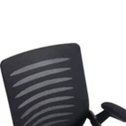 Kelvenix Mid-Back Office Swivel Chair Mesh Back Chair Gas Lift in Black - thumbnail 2