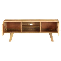 Berkfield Home TV Cabinet Solid Mango Wood 120x30x45 cm in Brown - Size: 120 x 30 x 45 cm - thumbnail 4