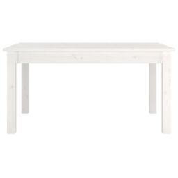 Berkfield Home Coffee Table White 80x50x40 cm Solid Wood Pine - Size: 80 x 50 x 40 cm - thumbnail 3