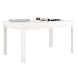 Berkfield Home Coffee Table White 80x50x40 cm Solid Wood Pine - Size: 80 x 50 x 40 cm - thumbnail 6