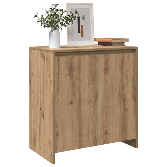 Berkfield Home Sideboard Artisan Oak 70x41x75 cm Engineered Wood in Brown - Size: 70 x 41 x 75 cm - image 1
