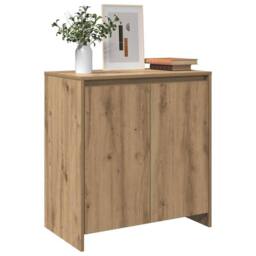 Berkfield Home Sideboard Artisan Oak 70x41x75 cm Engineered Wood in Brown - Size: 70 x 41 x 75 cm - thumbnail 1