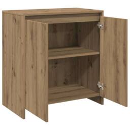 Berkfield Home Sideboard Artisan Oak 70x41x75 cm Engineered Wood in Brown - Size: 70 x 41 x 75 cm - thumbnail 4
