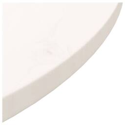 Berkfield Home Table Top White Ã˜70x2.5 cm Solid Wood Pine - Size: 70x2.5 cm - thumbnail 5