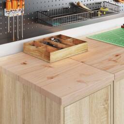 Berkfield Home Garage Cabinets 2 pcs Sonoma Oak Engineered Wood in Brown - thumbnail 3