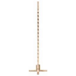 Berkfield Home Wooden Christmas Tree for Decoration 150 cm Solid Wood Pine in Brown - thumbnail 4