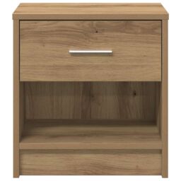 Berkfield Home Bedside Cabinets 2 pcs with Drawer Artisan Oak 39x28x41 cm in Brown - Size: 39 x 28 x 41 cm - thumbnail 5