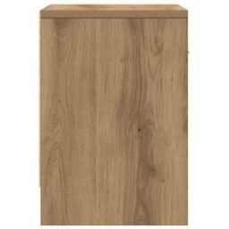 Berkfield Home Bedside Cabinets 2 pcs with Drawer Artisan Oak 39x28x41 cm in Brown - Size: 39 x 28 x 41 cm - thumbnail 7