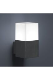 CGC Lighting 'Amara' Dark Grey & White Cube Outdoor Wall Light - thumbnail 2