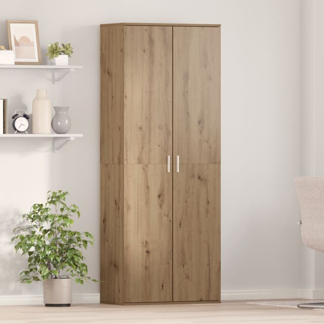 Berkfield Home Highboard Artisan Oak 70x35x180 cm Engineered Wood in Brown - Size: 70 x 35 x 180 cm - image 1