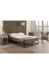The Foam People The Saffron Comfort All Foam Mattress 8 Inch Deep Memory & Supportive Foam in Grey - Size: EU Double - thumbnail 1