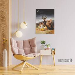 "Artery8 Francisco Goya Witches Sabbath Canvas Wall Art Print - Size: W18"" x H24""" - thumbnail 3