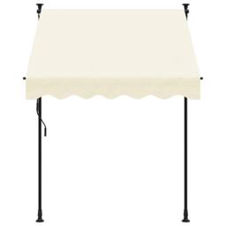 Berkfield Home Retractable Awning Cream 150x150 cm Fabric & Steel - thumbnail 3