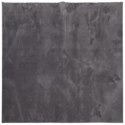 Berkfield Home Rug Short Pile Soft & Washable Anthracite 120x120 cm in Black - Size: 100 cm diameter - thumbnail 2