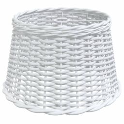 Berkfield Home Ceiling Lamp Shade White √ò45x28 cm Wicker - Size: 45x28 cm - thumbnail 2