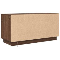Berkfield Home TV Cabinet with LED Lights Brown Oak 100x41x50 cm - Size: 100 x 41 x 50 cm - thumbnail 9